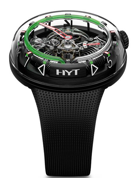 Review HYT H20 51 mm Black PVD 251-AD-46-GF-RU Replica watch - Click Image to Close